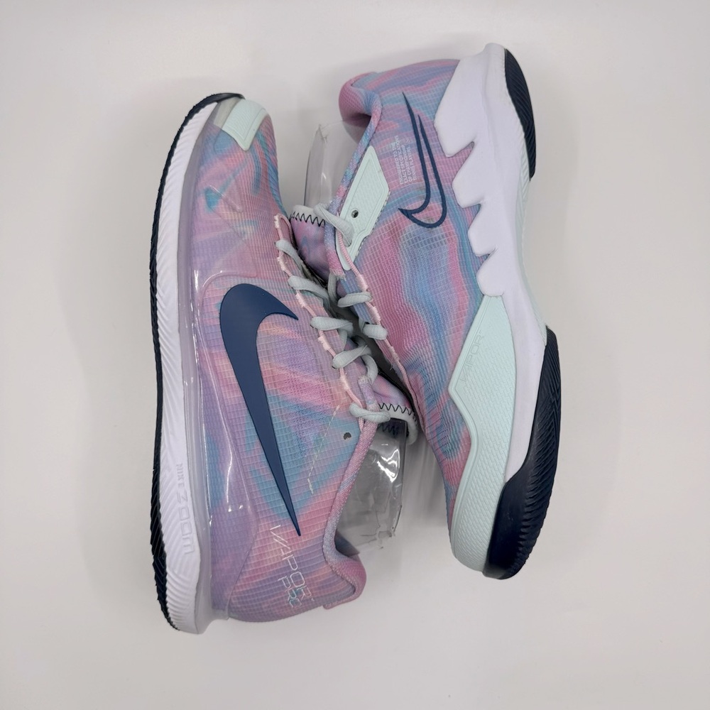 Nike Court Air Zoom Vapor Pro 'Pink Foam Glacier Blue' tennis shoe. SZ 7 - Picture 10 of 11